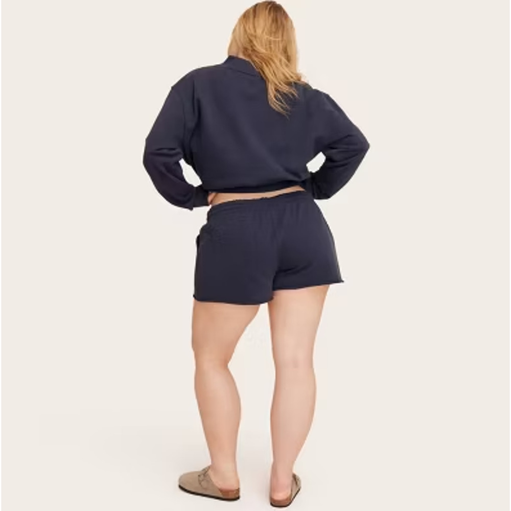 NWT Parke x‎ Target In Hand Women's Mid-Rise Pull-On Sweatshorts - Navy Blue M